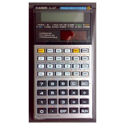 Scientific programmable calculator: Casio fx-61F