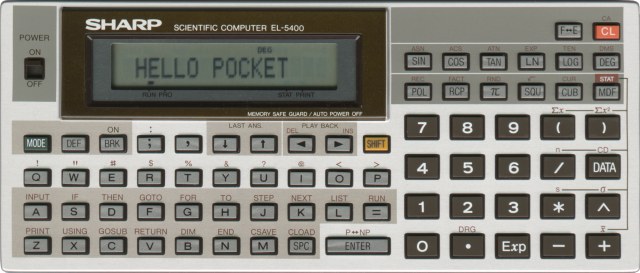 BASIC programmable calculator: Sharp EL-5400