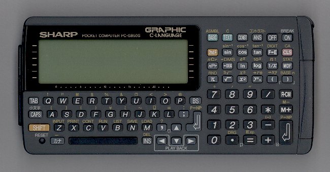 BASIC programmable calculator: Sharp PC-G850S
